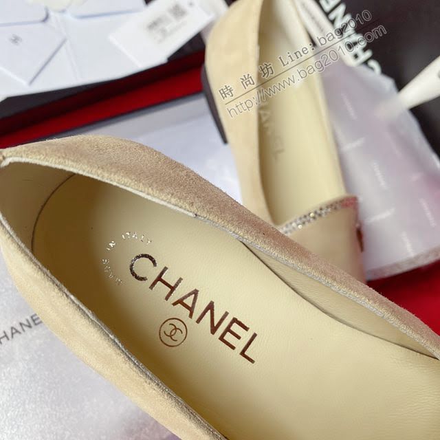 Chanel女鞋 香奈兒20春夏新款 頂級高端品質 Chanel淑女小羊皮皮鞋  naq1255